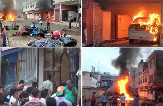 BJP's massive Vandalism, Property Burning, Attack on Media Houses, Opposition Party Offices Rattled Capital City Agartala : Violence Recorded On Camera ! Savage Politics Ashamed Tripura Nationally BJP's massive Vandalism, Property Burning, Attack on Media Houses, Opposition Party Offices Rattled Capital City Agartala : Violence Recorded On Camera ! Savage Politics Ashamed Tripura Nationally